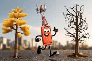 Cartoon image of a phone